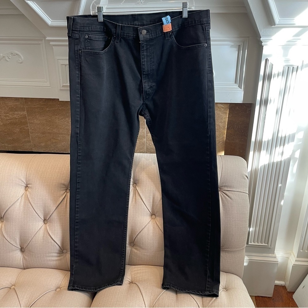 Ad:  Levis 505 Loose Fit Tapered Leg Jeans Mens Black Sz 40x30